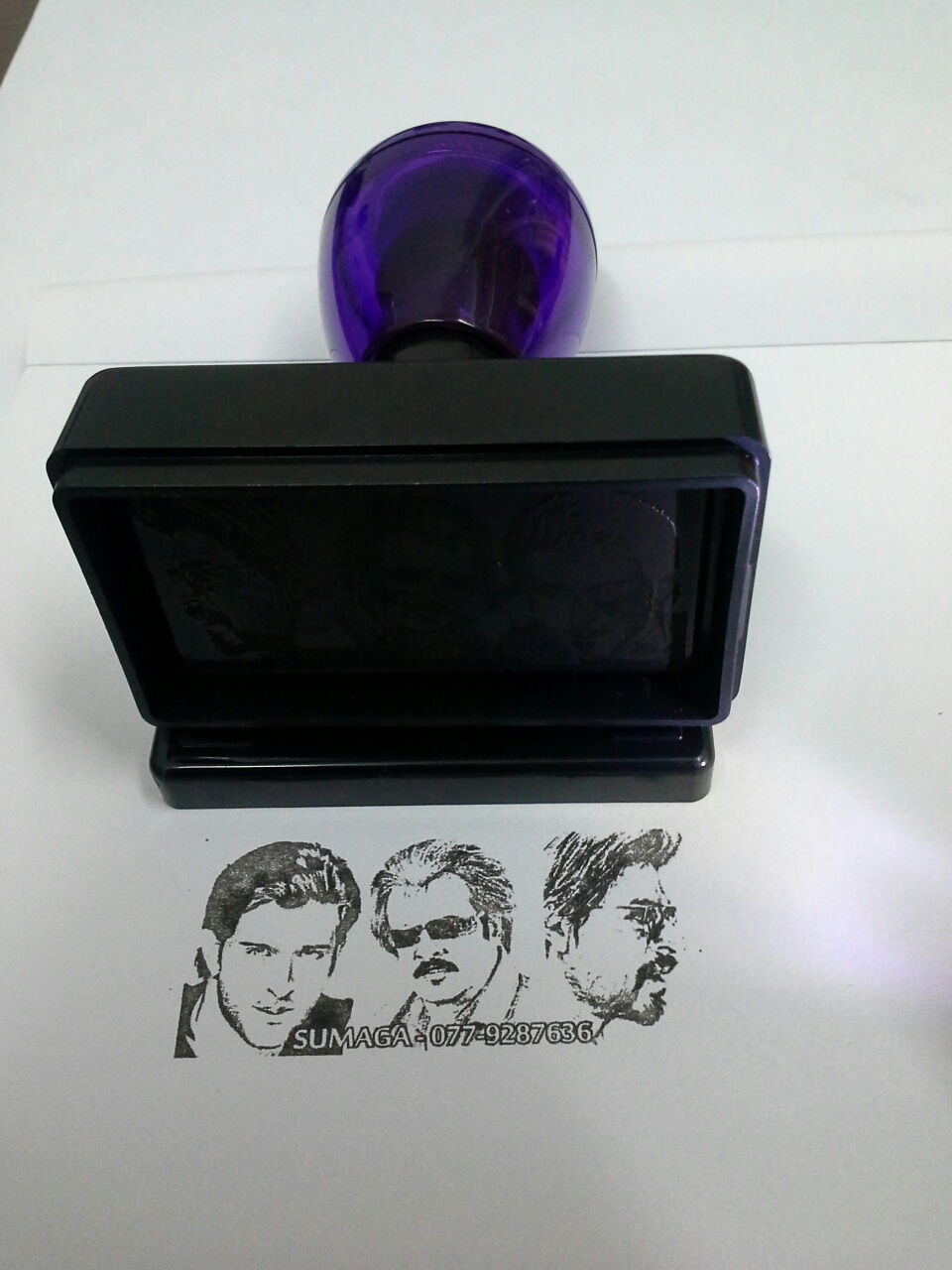 Custom Pre-Ink Stamp with Personalized Art or Text.