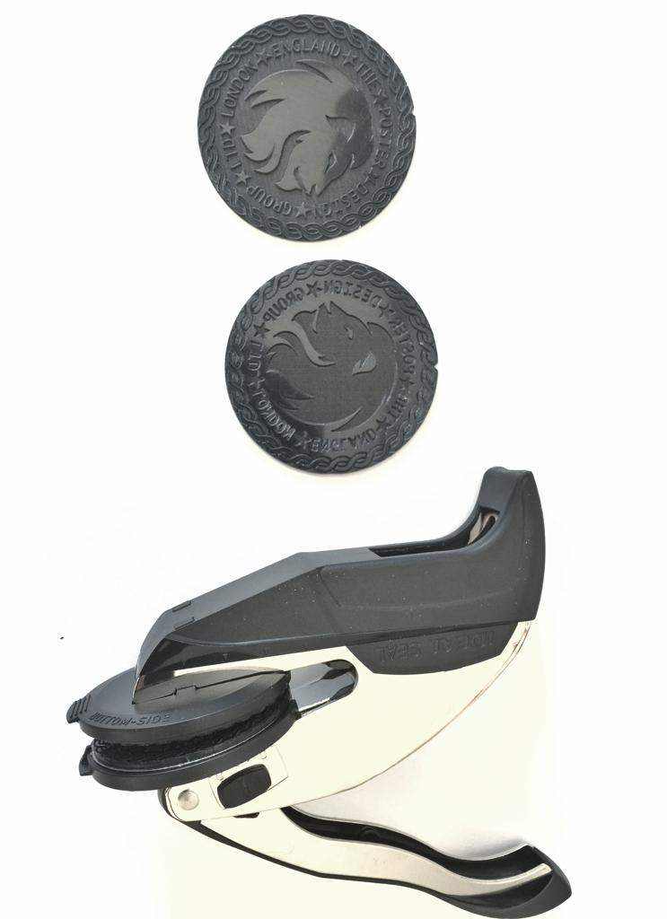 Custom Embossers with Personalized Art or Text.