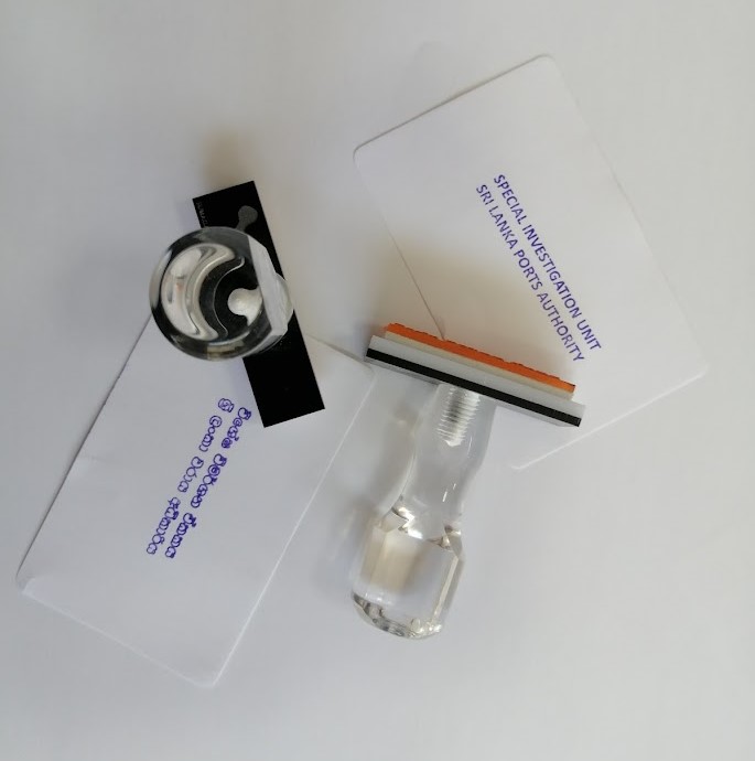 Custom Polymer Stamp with Personalized Art or Text.