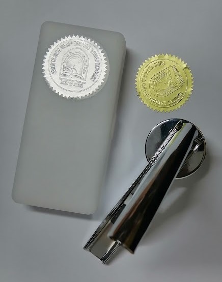 Custom Embossers with Personalized Art or Text.